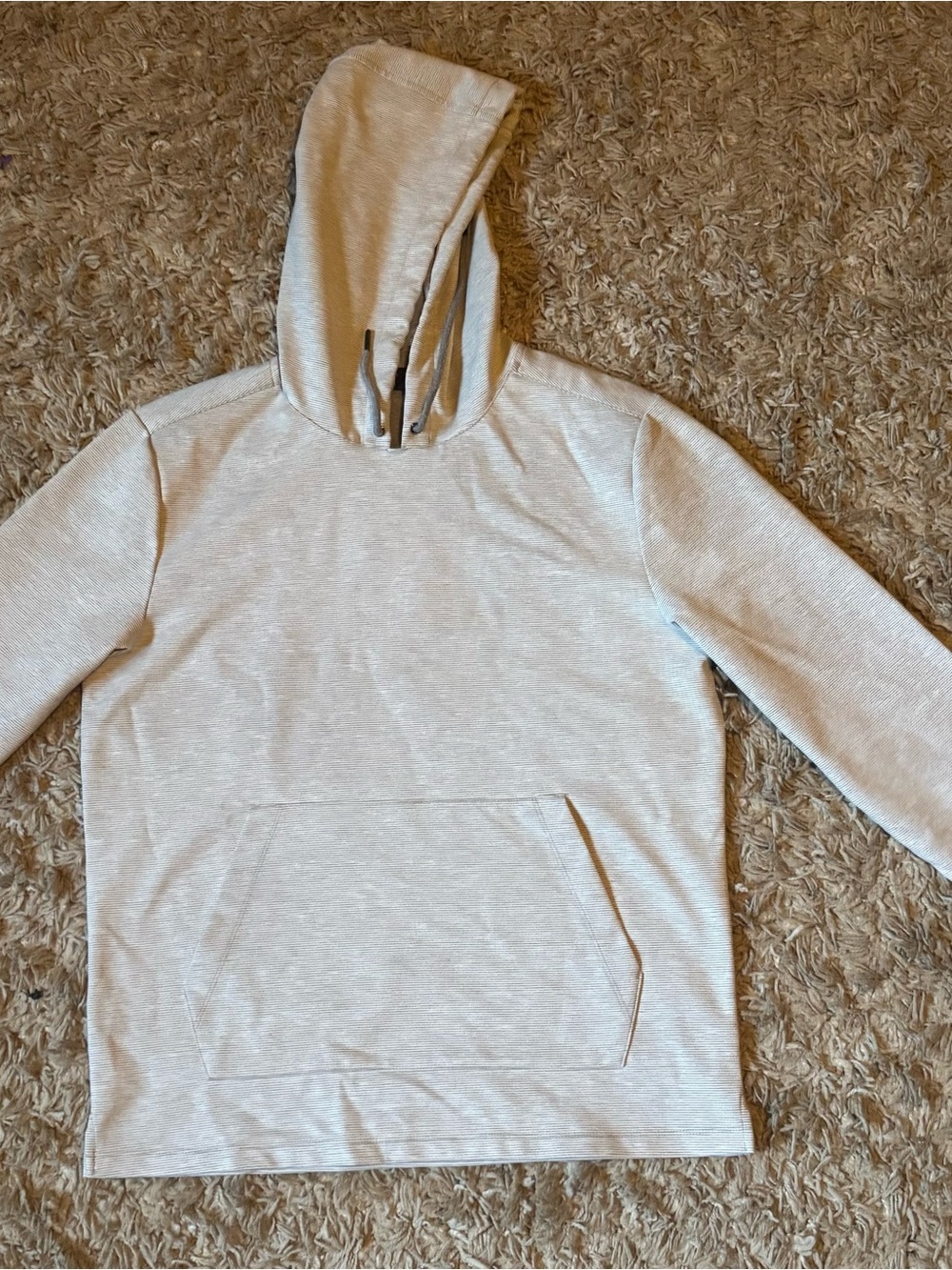 Robert Barakett Gray Lightweight Pullover Hoodie Men’s Small